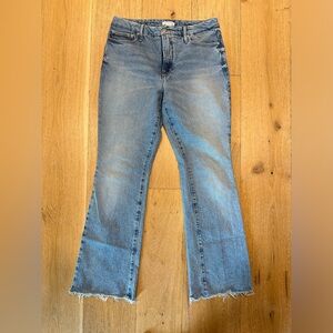 Good American Bootcut Jean with Raw Hem